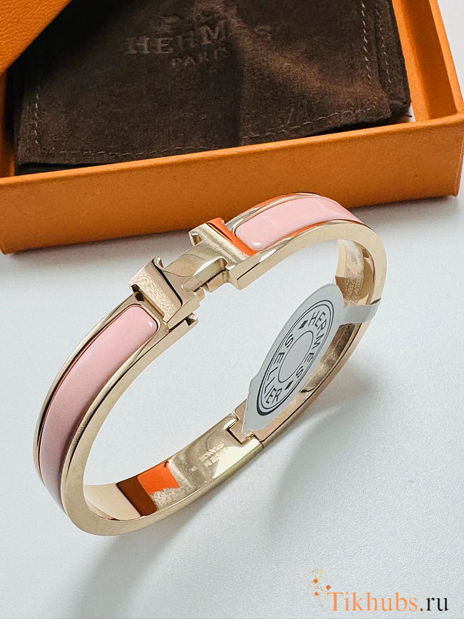 Hermes H bracelet pink - 1