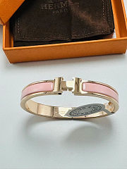 Hermes H bracelet pink - 6
