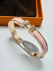 Hermes H bracelet pink - 5