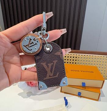 LV keychain brown