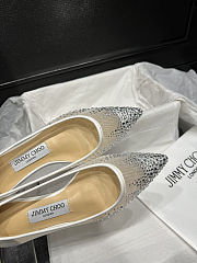 Jimmy Choo Love crystal-embellished ballerinas  - 6