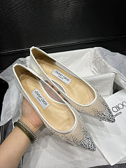 Jimmy Choo Love crystal-embellished ballerinas  - 5