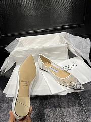 Jimmy Choo Love crystal-embellished ballerinas  - 2
