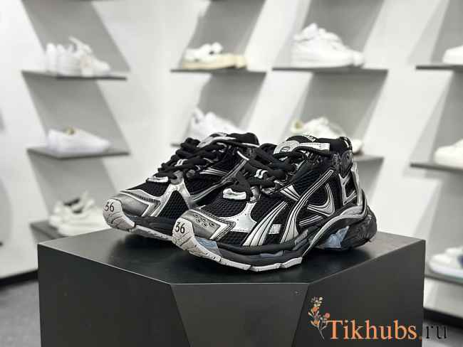 Balenciaga Runner Black and Silver  - 1