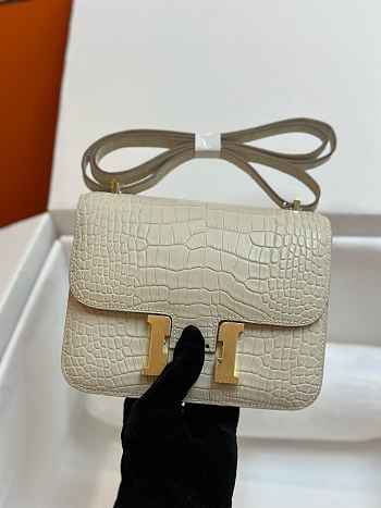 Hermès Constance 18 Beton Matte Alligator bag 18.5cm