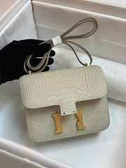 Hermès Constance 18 Beton Matte Alligator bag 18.5cm - 2