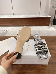 Christian Dior Dway heeled slide with an embroidered  - 2