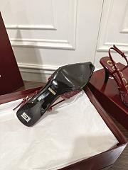  Gucci Women's GG crystal slingback pump red heel 7.5cm - 2