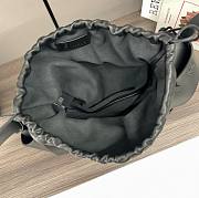 Loewe Flamenco clutch bag in black leather 38*18*17CM - 4