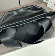 Loewe Flamenco clutch bag in black leather 38*18*17CM - 6