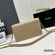YSL Kate Crocodile Pattern Handbag 18x11x2cm - 6