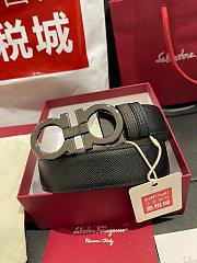 Salvatore Ferragamo Gancini reversible leather belt for men - 1