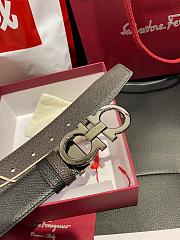 Salvatore Ferragamo Gancini reversible leather belt for men - 4