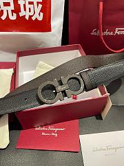 Salvatore Ferragamo Gancini reversible leather belt for men - 6