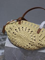 YSL PANIER Small bag in raffia in White 42×20×22cm - 5