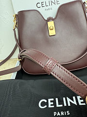 Celine Small Camille 16 Soft Bag 'Burgundy 9,7 x 8,5 x 2 inch (24,5 x 21,5 x 5 cm) - 4