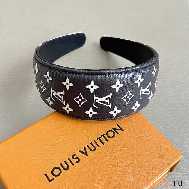 LV Outline Silk Headband - 1