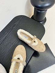 ALAIA BALLET FLATS IN MERINO SHEARLING - 6
