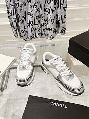 Chanel Silver Women's Sneakers - 2