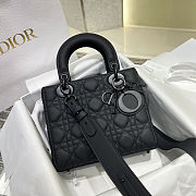 Dior Small Lady Dior My ABCDior Bag in black cannage lambskin 20*17*8cm - 1