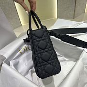 Dior Small Lady Dior My ABCDior Bag in black cannage lambskin 20*17*8cm - 4