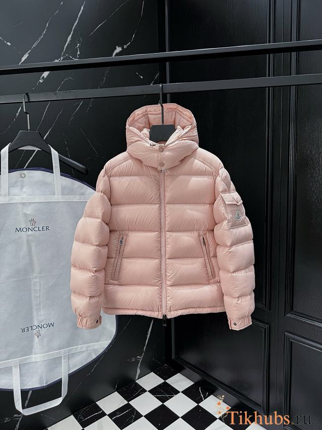 Moncler Maire short down jacket in pink.  - 1