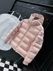 Moncler Maire short down jacket in pink.  - 5