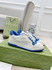 Gucci MAC80 leather sneakers in white and blue - 1