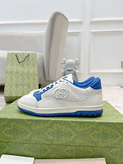 Gucci MAC80 leather sneakers in white and blue - 4
