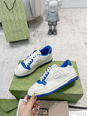 Gucci MAC80 leather sneakers in white and blue - 3