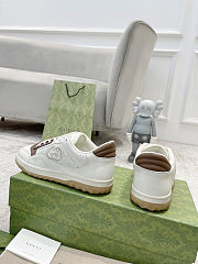 Gucci MAC80 sneakers in white leather with brown - 6