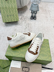 Gucci MAC80 sneakers in white leather with brown - 2