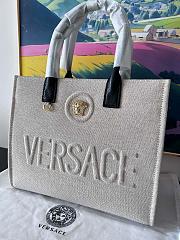 Versace La Medusa Canvas Tote Bag 29.5x14.5x24cm - 2