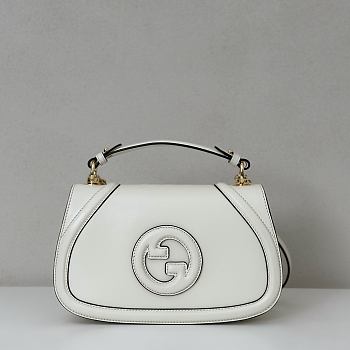 Gucci Blondie Medium Top Handle Bag White 27 cm