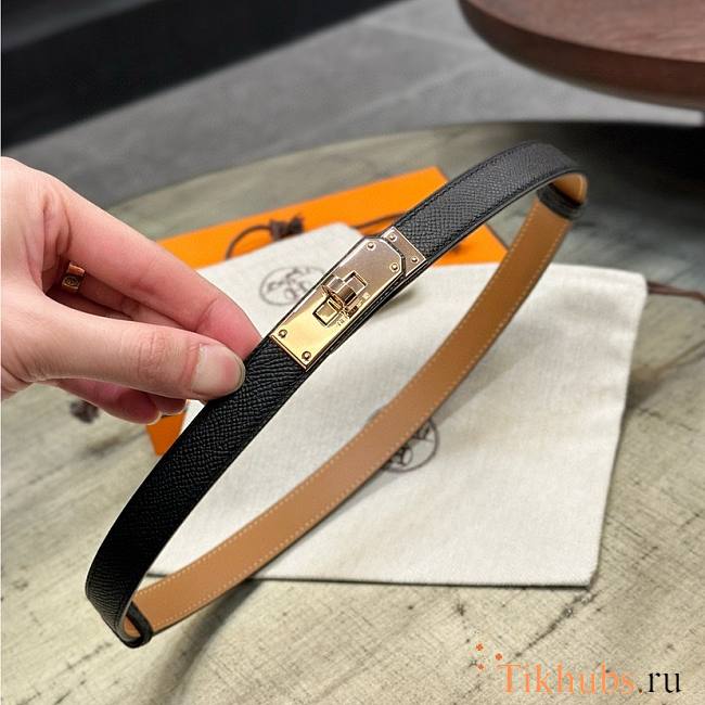 Hermès Kelly 18 belt in black - 1