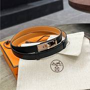 Hermès Kelly 18 belt in black - 3