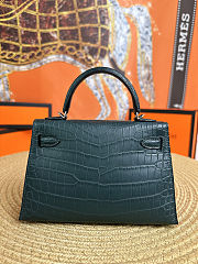Hermès Mini Kelly bag made from imported alligator leather - 3
