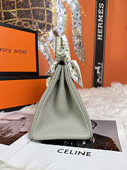 HERMES Birkin 25 Touch Matte Alligator Gris Perle Gold Hardware - 5