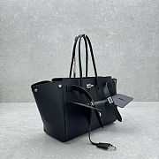 Balenciaga Bel Air Carry All tote bag in black leather 30x29x16cm - 6