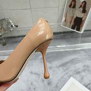 Jimmy Choo Beige Ixia 95 Patent Leather Pumps heel height: 9.5cm - 3