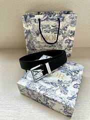 Dior Belt Black Grained Calfskin 35 mm - 2