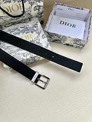 Dior Belt Black Grained Calfskin 35 mm - 3