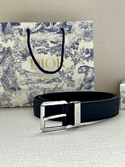Dior Belt Black Grained Calfskin 35 mm - 6