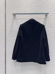 Louis Vuitton double-breasted velvet jacket  - 4