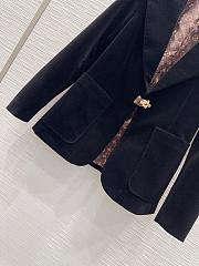 Louis Vuitton double-breasted velvet jacket  - 2