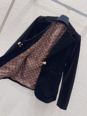 Louis Vuitton double-breasted velvet jacket  - 3