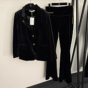 Schiaparelli black velvet set - 1