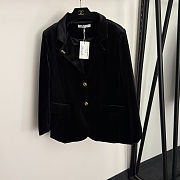 Schiaparelli black velvet set - 6