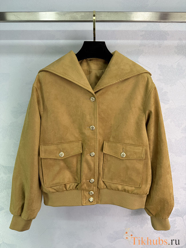 Chanel Cruise 2025/26 collection jacket in beige suede calfskin - 1