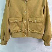 Chanel Cruise 2025/26 collection jacket in beige suede calfskin - 5